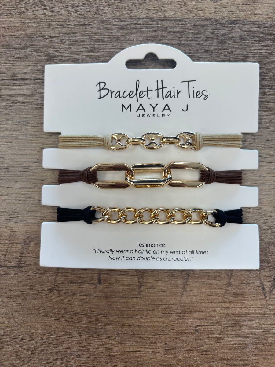 Bracelet Hair Ties: Color Trio