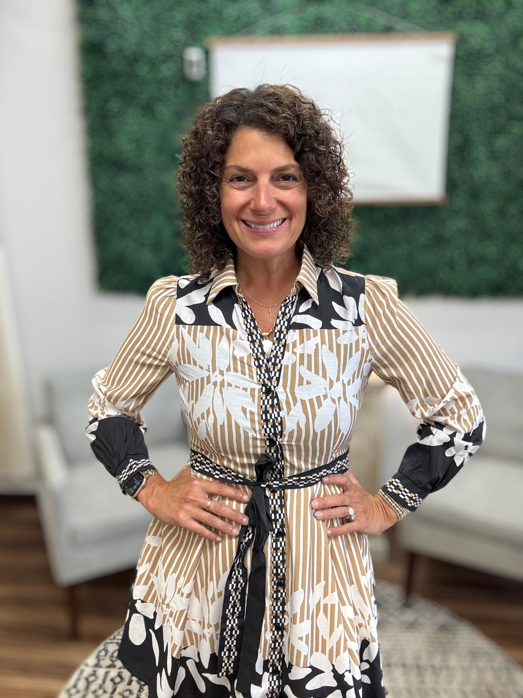 Belted Shirt Dress