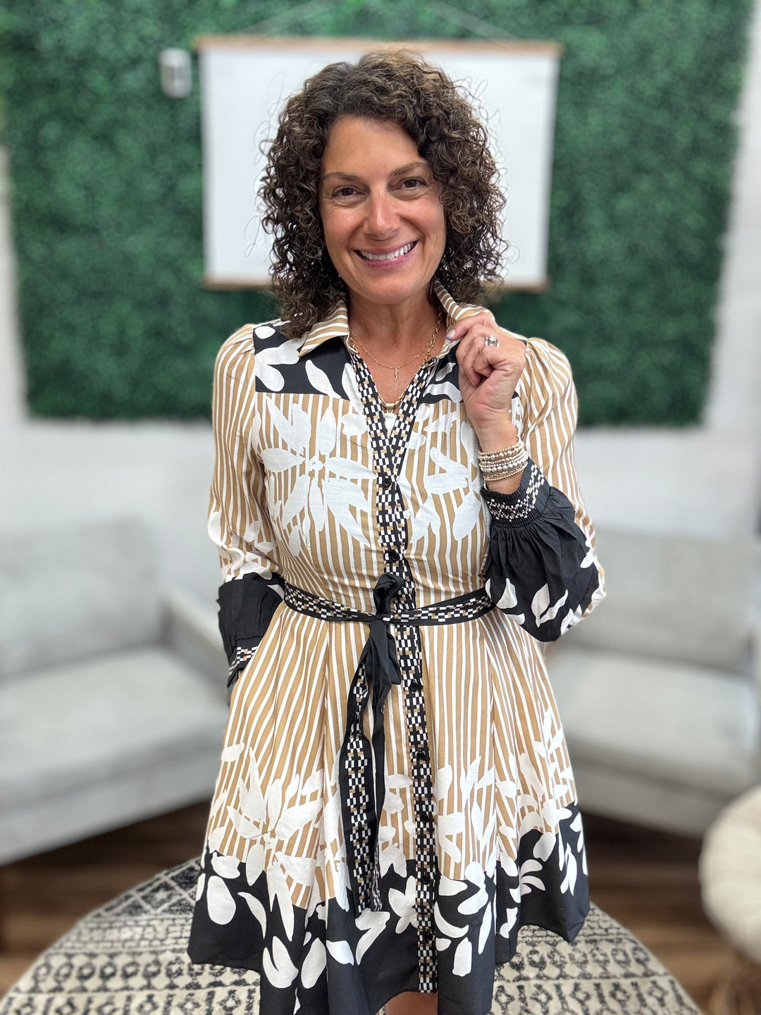 Belted Shirt Dress