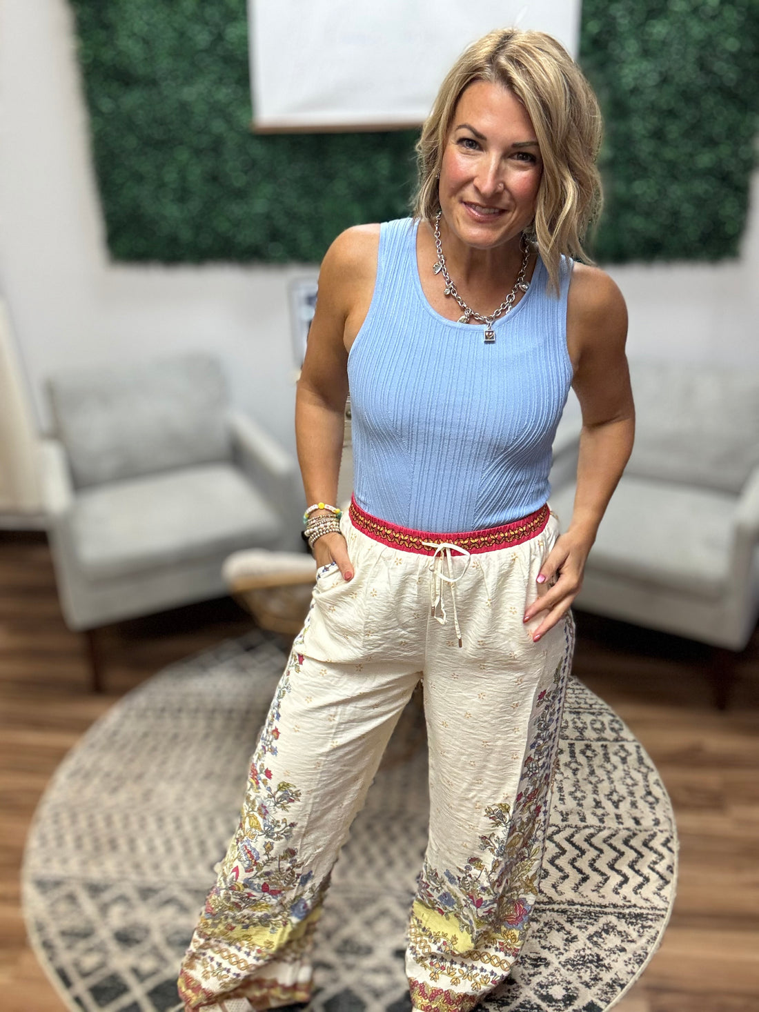 Boho Bloom Palazzo Pants