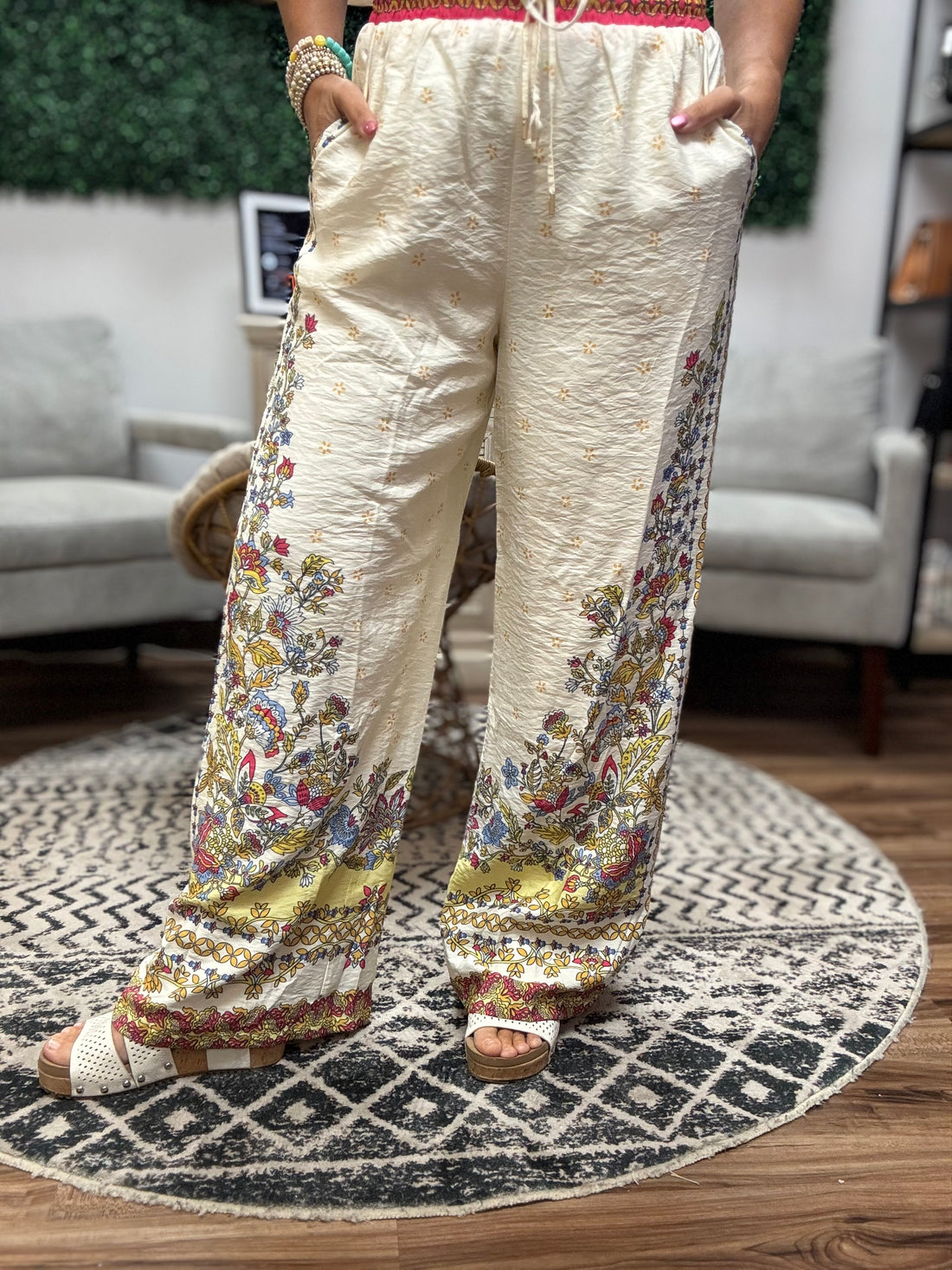 Boho Bloom Palazzo Pants