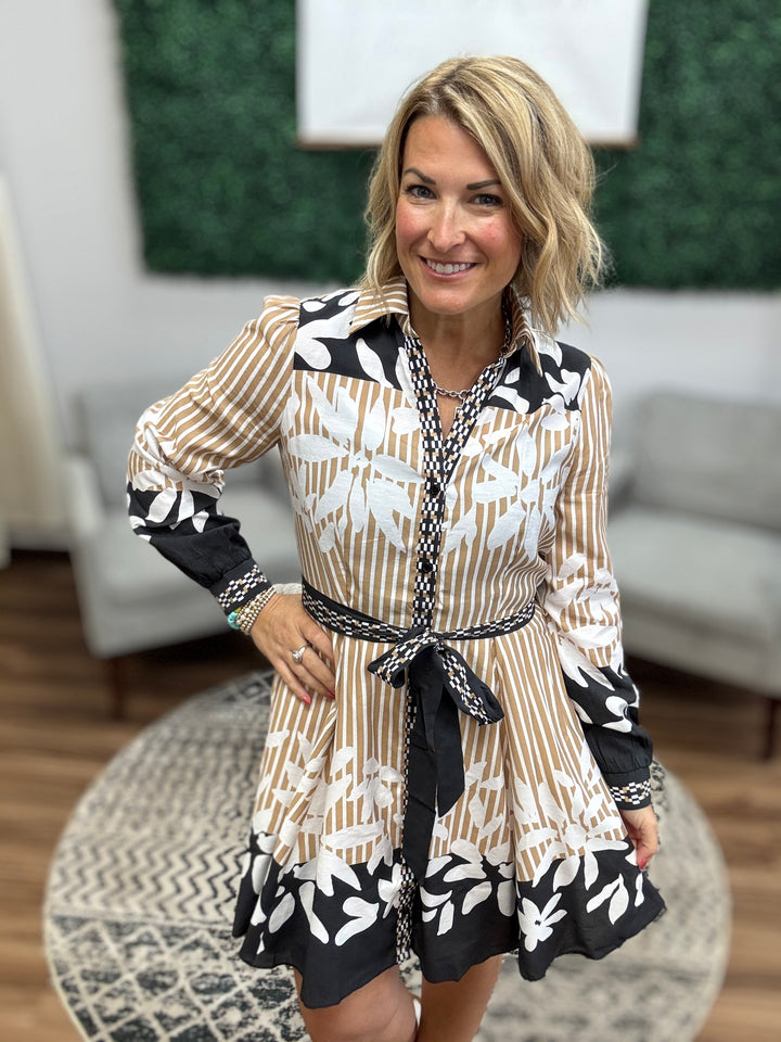 Belted Shirt Dress