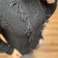 Liverpool - Long Sleeve Crew Neck Sweater With Fringe