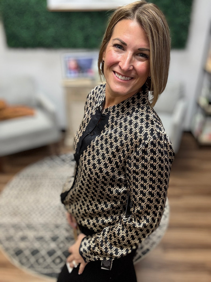 Liverpool - Long Sleeve Button Front Woven Shirt