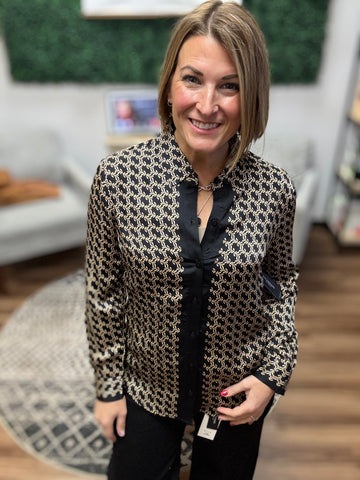 Liverpool - Long Sleeve Button Front Woven Shirt