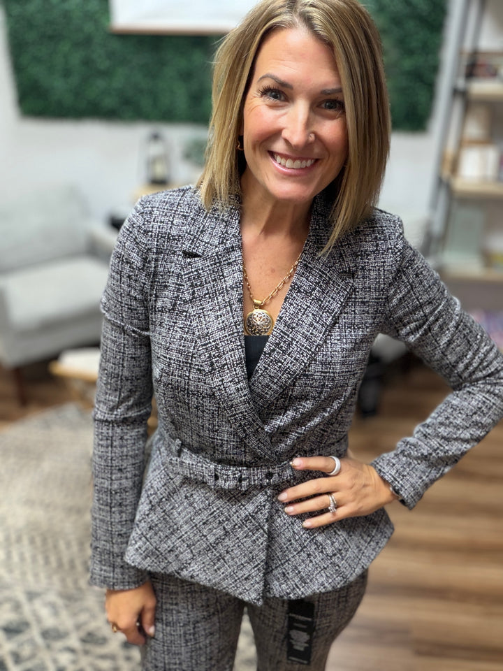 Liverpool - Belted Peplum Blazer