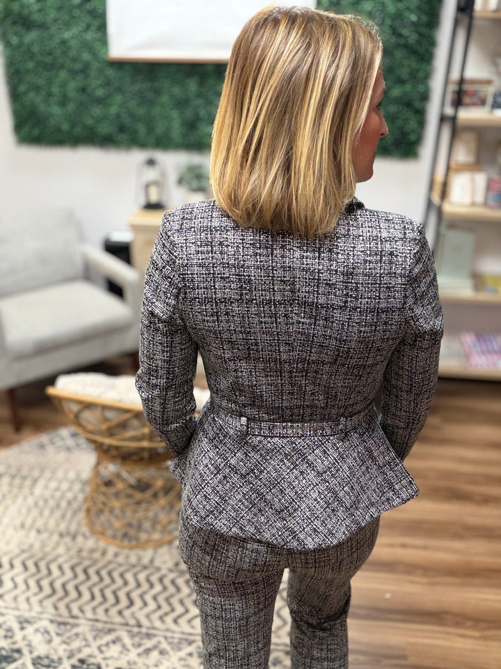 Liverpool - Belted Peplum Blazer