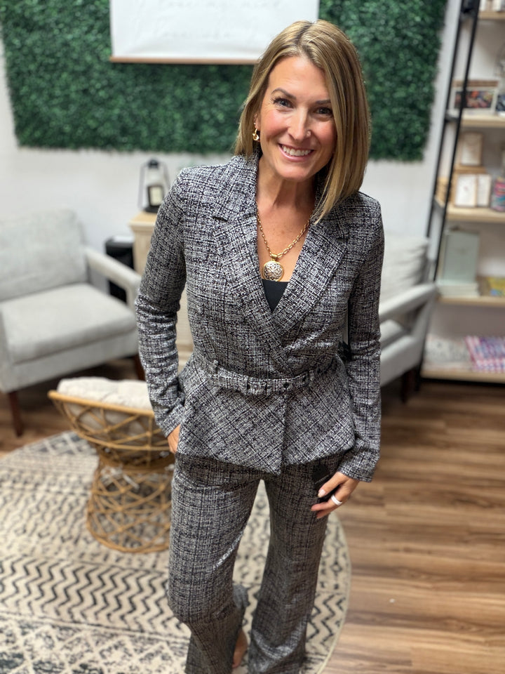 Liverpool - Belted Peplum Blazer