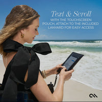 Case-Mate Special Edition Bow Beach Tote with Phone Pouch - Black