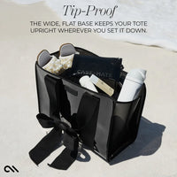 Case-Mate Special Edition Bow Beach Tote with Phone Pouch - Black