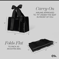 Case-Mate Special Edition Bow Beach Tote with Phone Pouch - Black