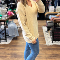 Classic V-Neck Sweater - Oatmeal