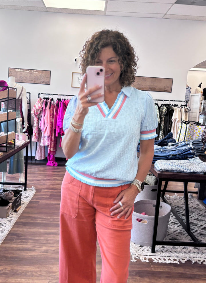 Seaside Social Polo Top