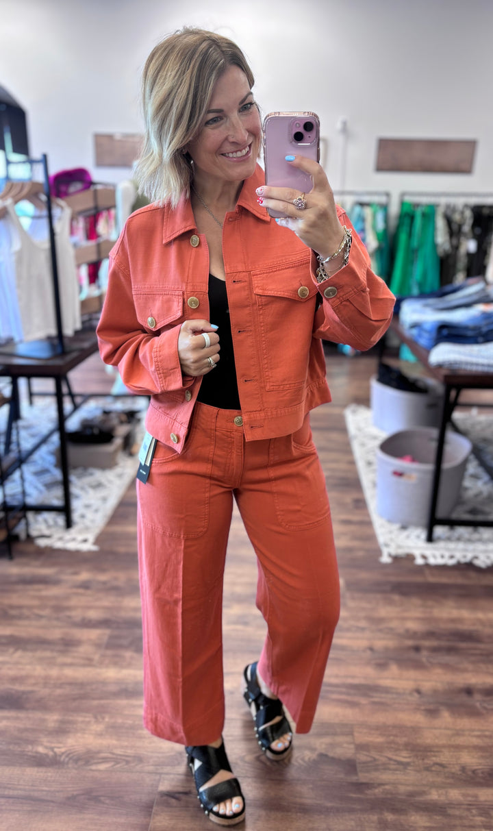 Liverpool - Oversized Cropped Denim Jacket