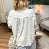 Micro-Fleece Button Front Shacket