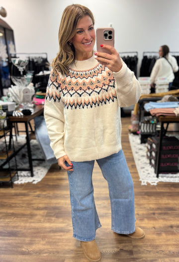 Jacquard Pattern Sweater