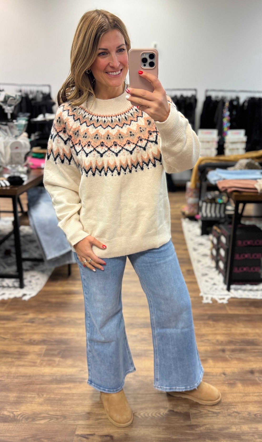 Jacquard Pattern Sweater