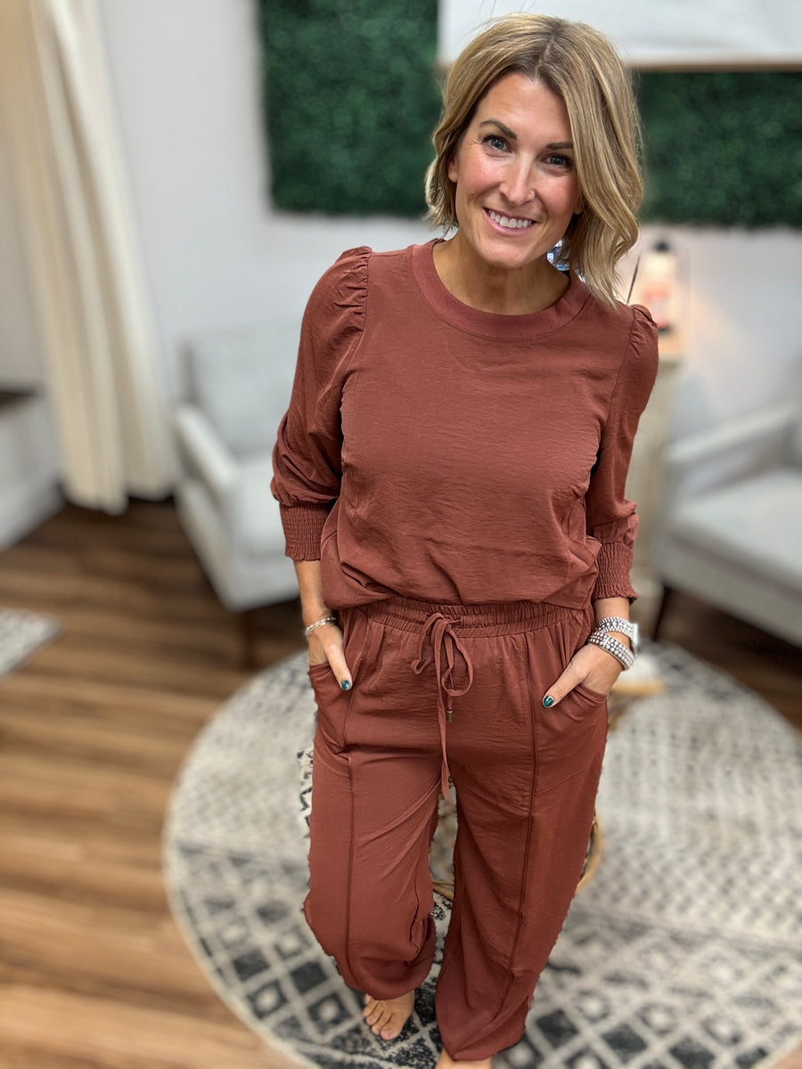 Satin Ease Two-Piece Set