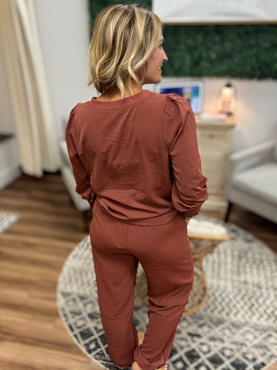 Satin Ease Two-Piece Set