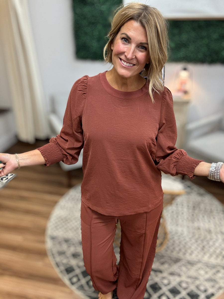 Satin Ease Two-Piece Set