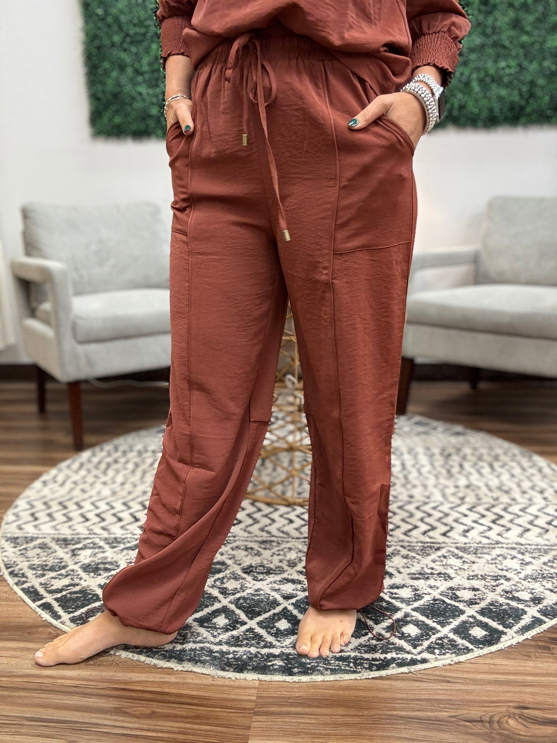 Satin Ease Two-Piece Set