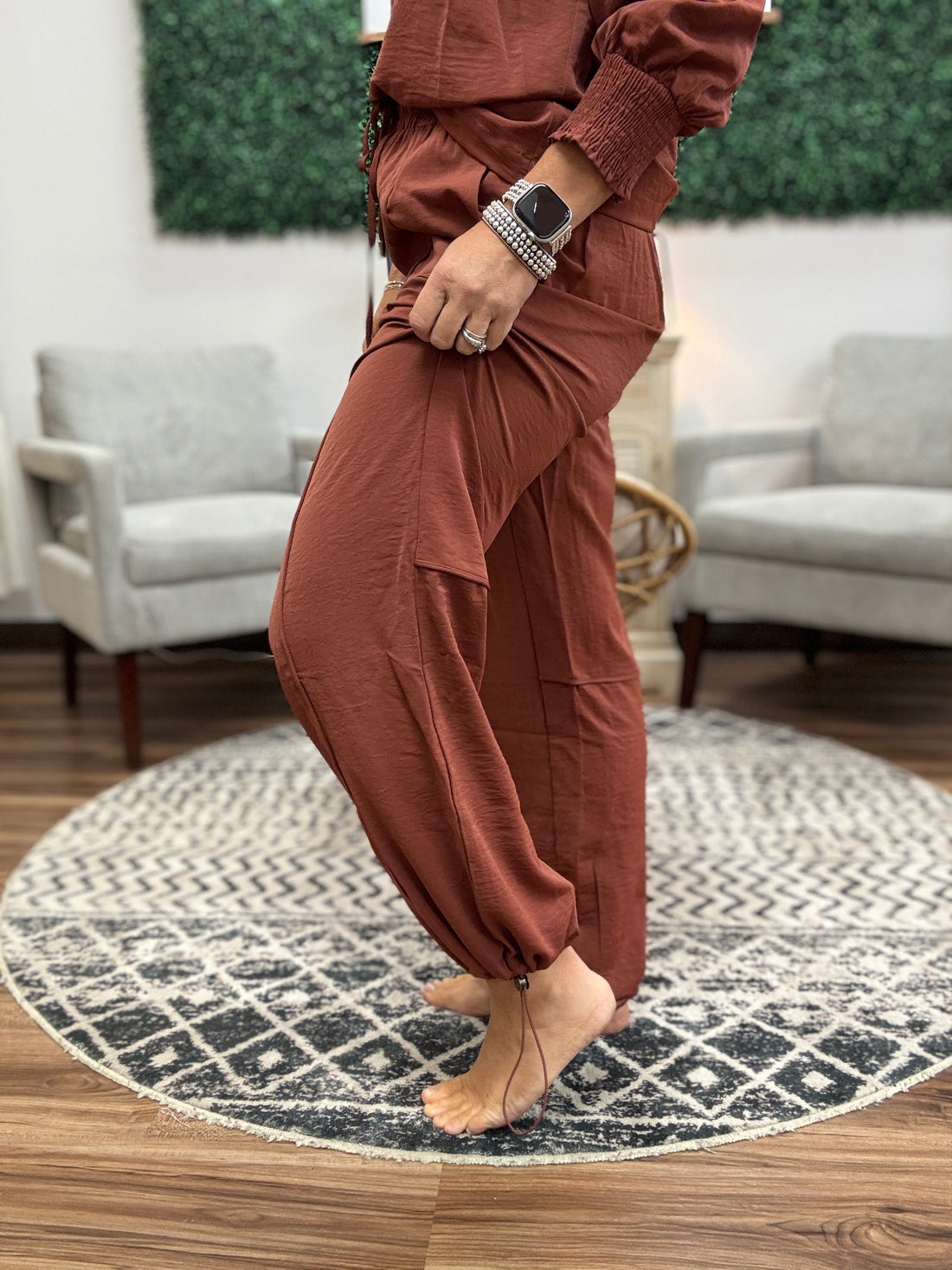 Satin Ease Two-Piece Set