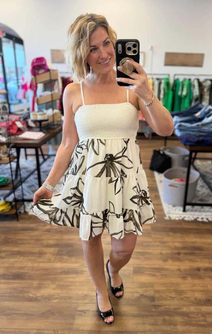 Sunlit Garden Smocked Dress