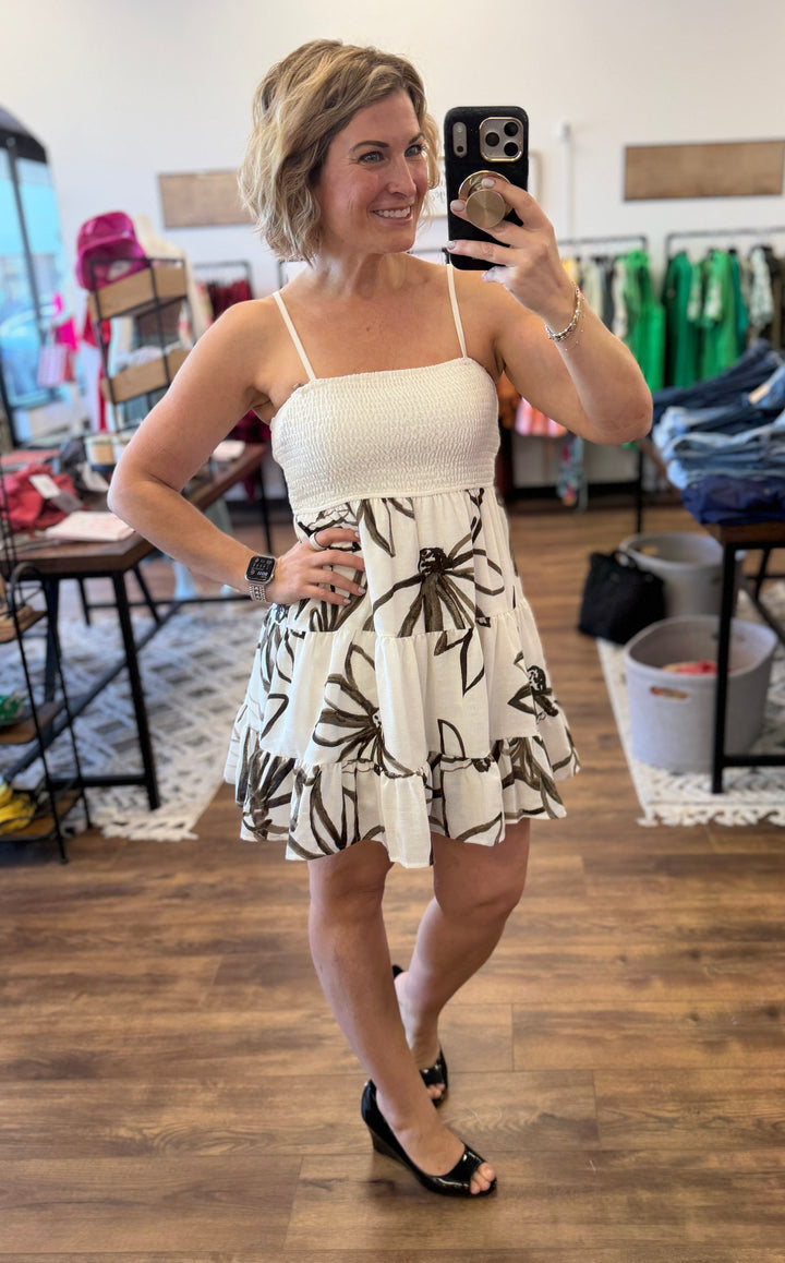 Sunlit Garden Smocked Dress