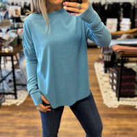 Zoey Athleisure Top - Blue