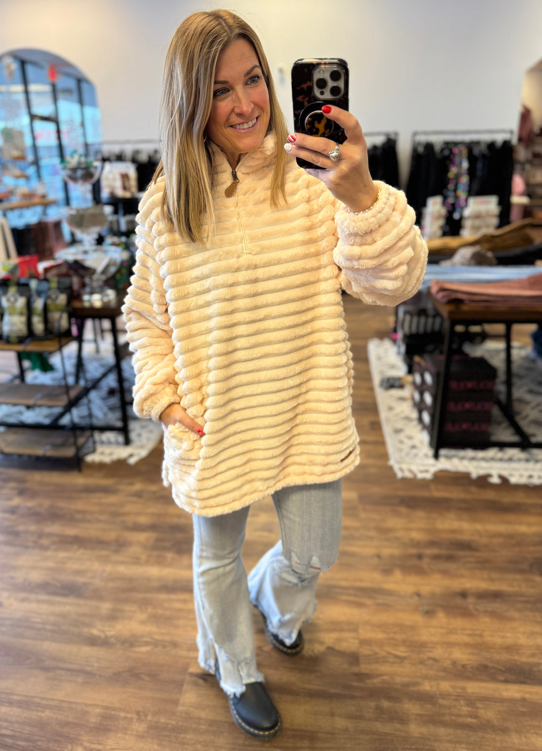 Simply Southern Luxe Pullover - Cream