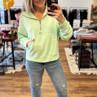 Simply Southern French Terry Hoodie - Mint