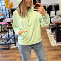 Simply Southern French Terry Hoodie - Mint