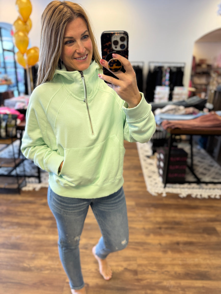 Simply Southern French Terry Hoodie - Mint