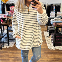 Simply Southern Luxe Pullover - Pavement