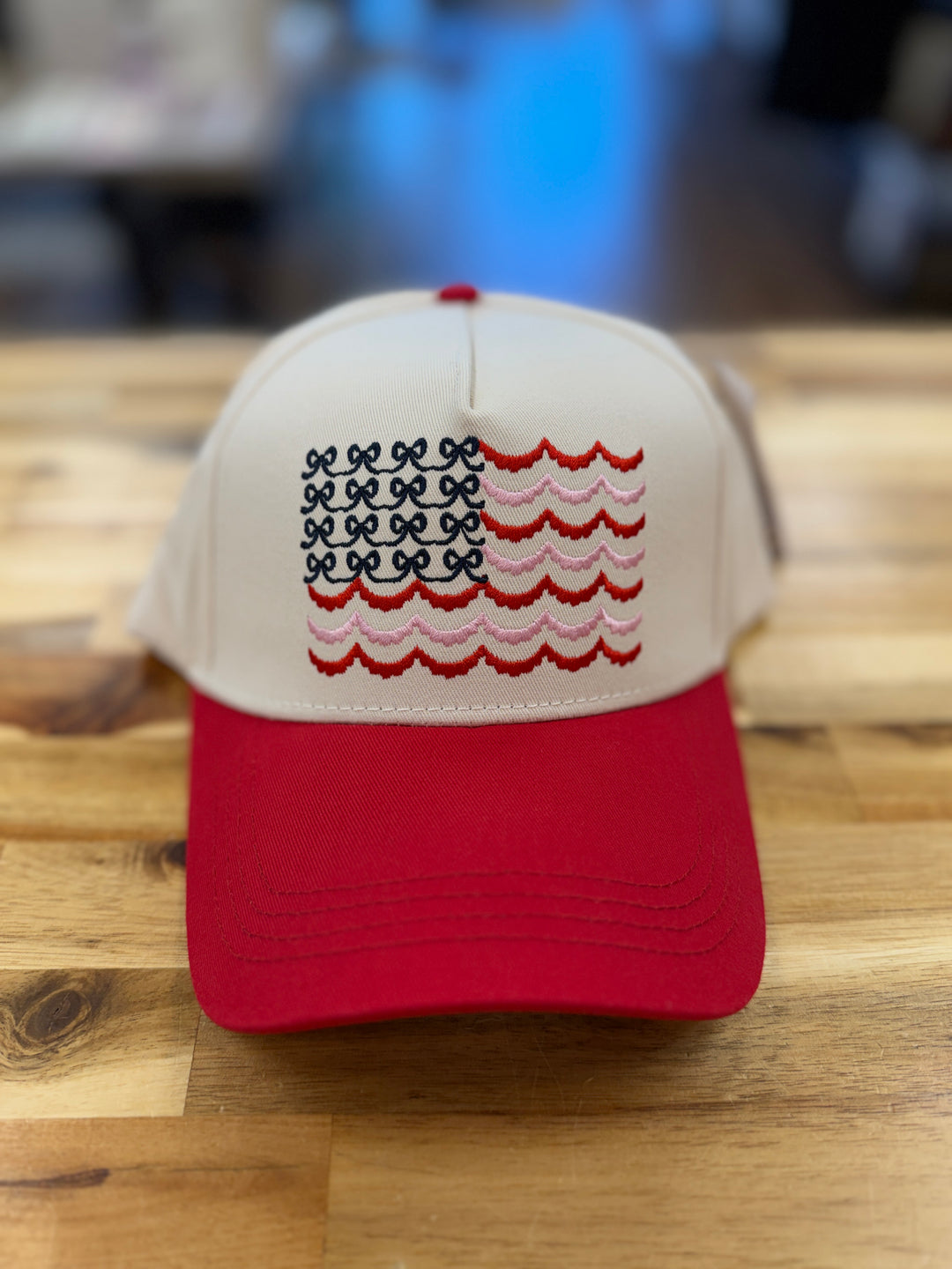 Flag Bows Baseball Cap