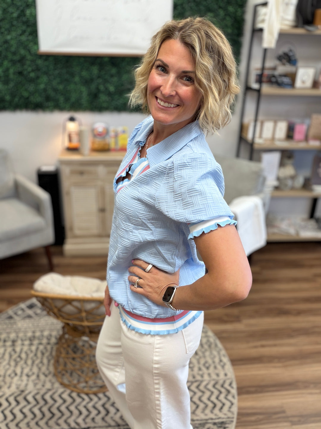 Seaside Social Polo Top