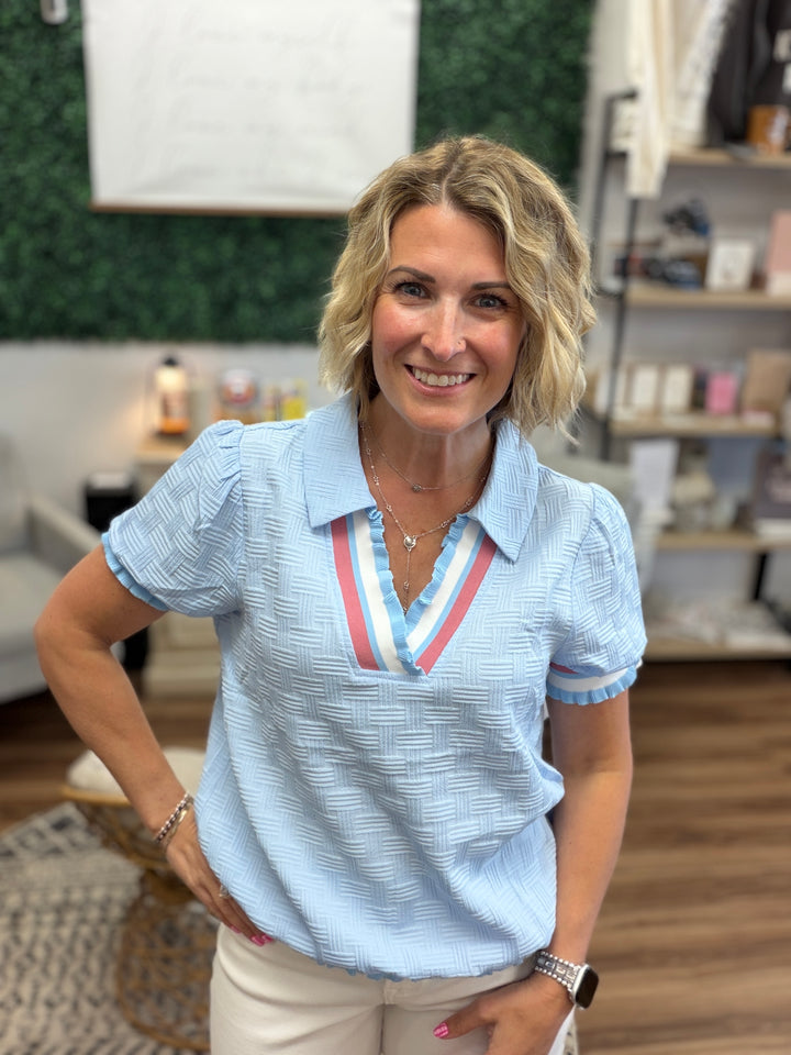 Seaside Social Polo Top