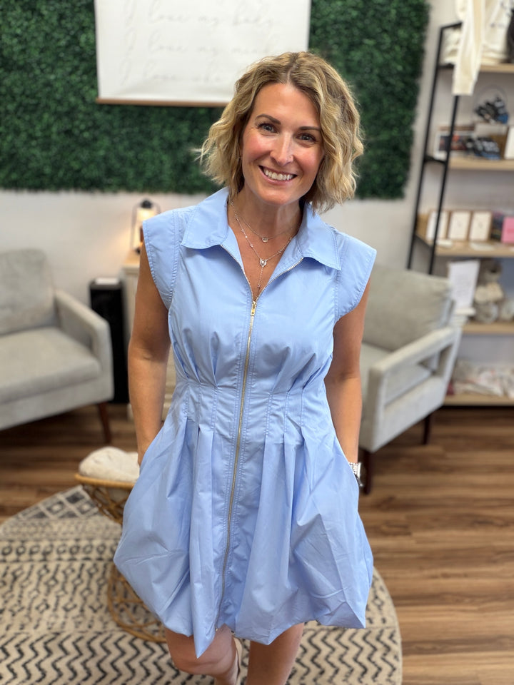 Blue Skies Bubble Dress