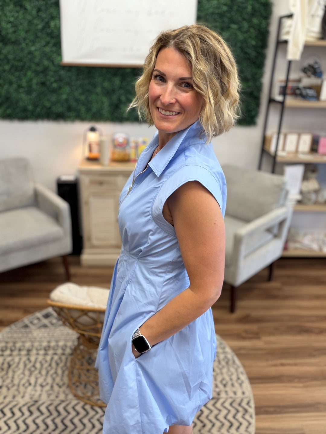 Blue Skies Bubble Dress