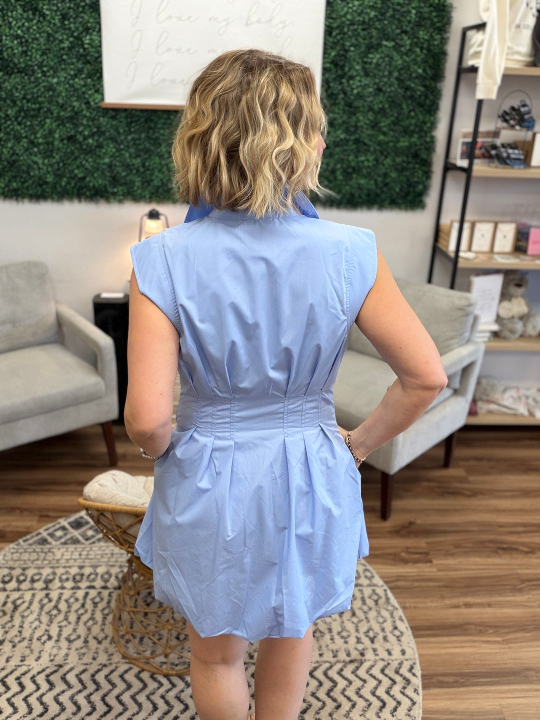 Blue Skies Bubble Dress