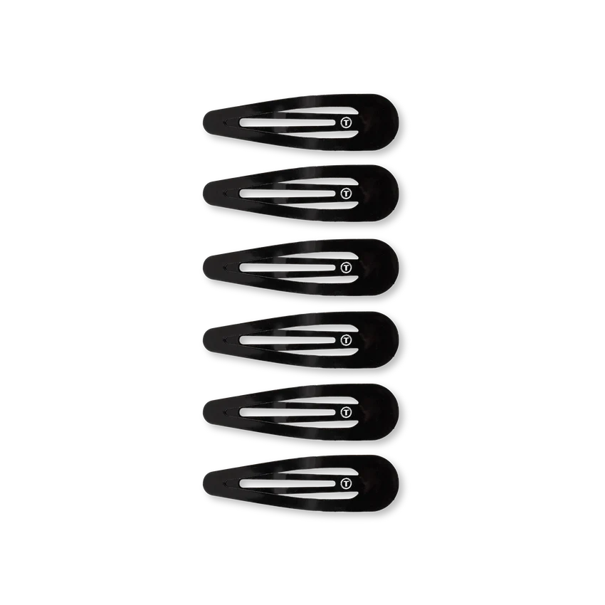 Teleties - Jet Black Snap Clip