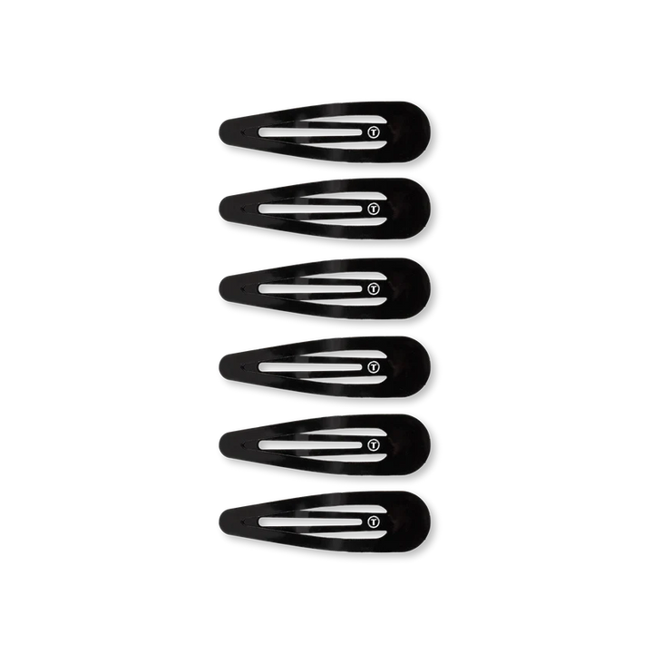 Teleties - Jet Black Snap Clip