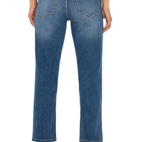 Liverpool - Kennedy Crop Straight Denim - McCallister