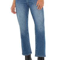 Liverpool - Kennedy Crop Straight Denim - McCallister