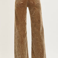 Risen - High Rise Front Yoke Corduroy Pants