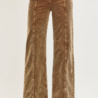 Risen - High Rise Front Yoke Corduroy Pants
