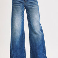 Risen - High Rise Tummy Control Palazzo Jeans