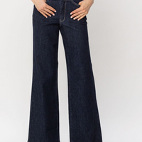 Judy Blue - High Waist Geometric Waistband Wide Leg