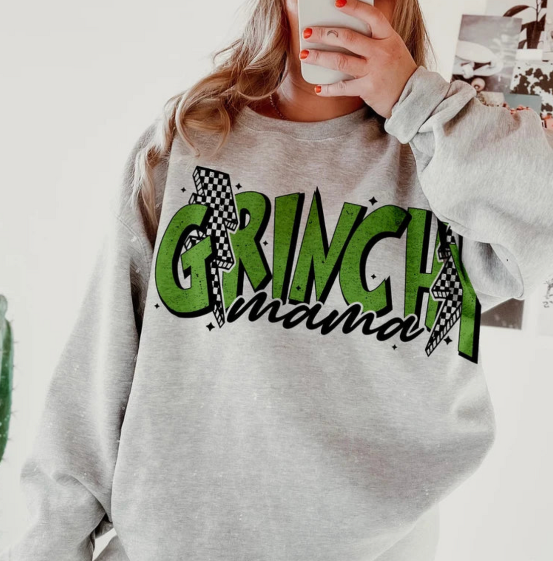 Grinchy Mama Oversized Sweatshirt {SPECIAL ORDER}