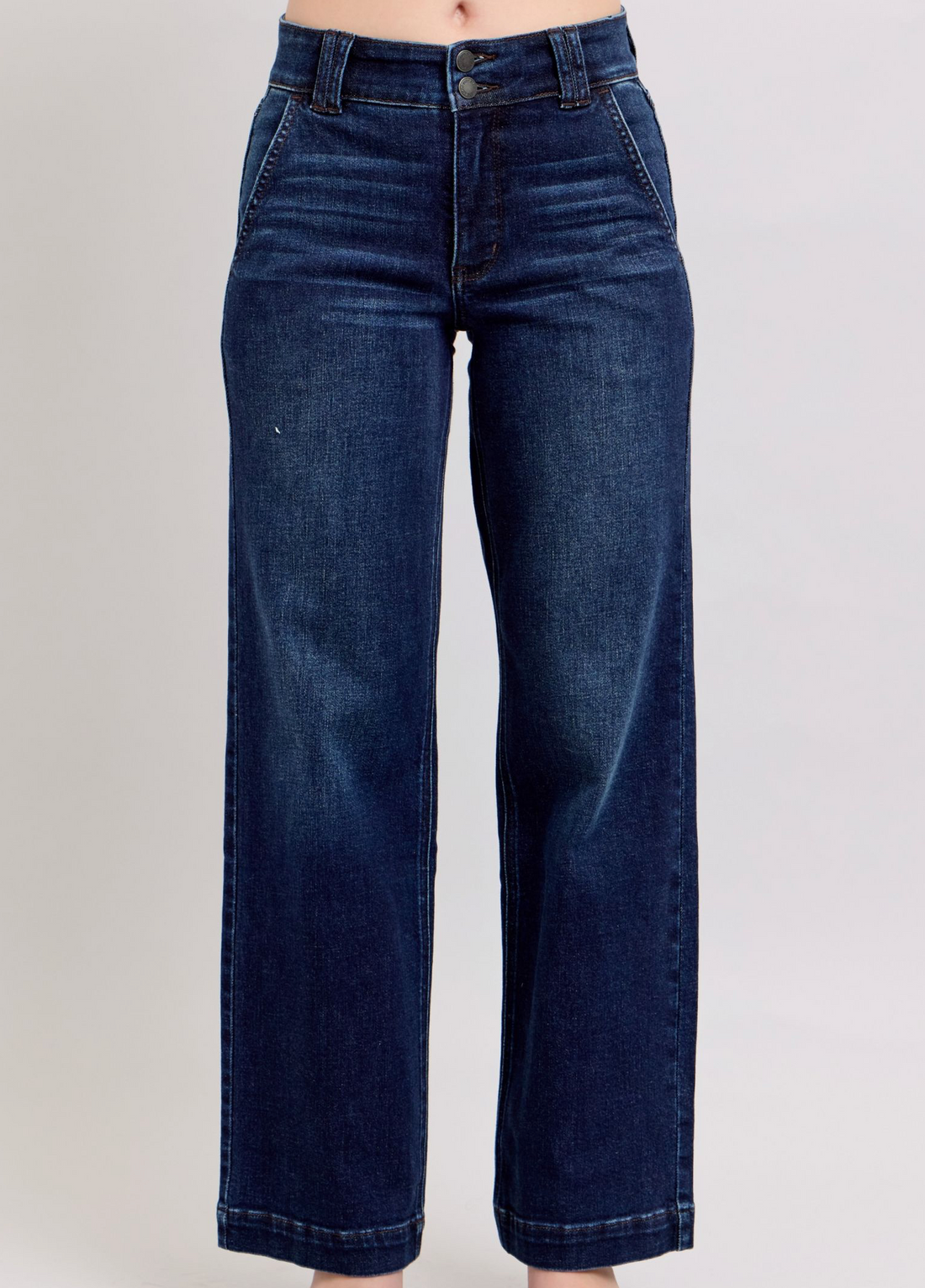 Judy Blue - High Waist Wide Leg Dark Wash